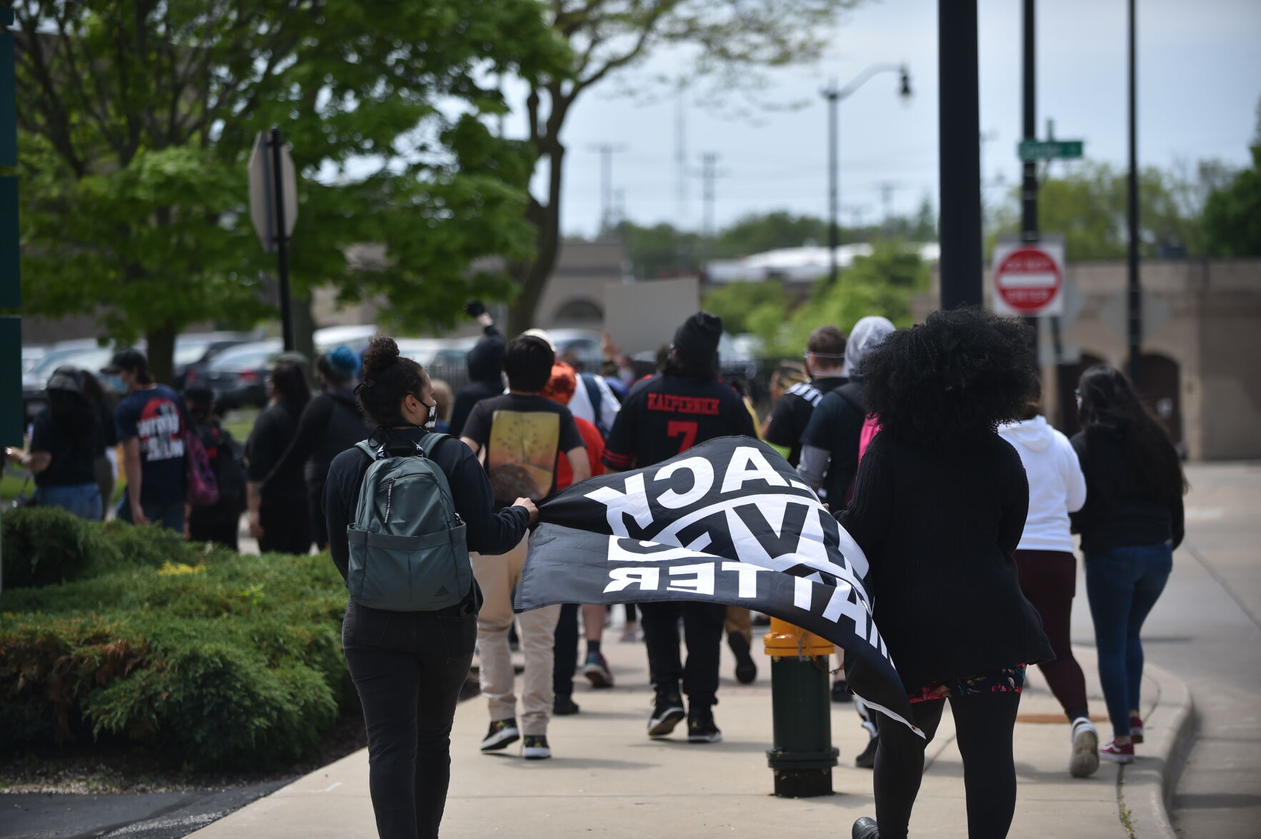 Monday's protest